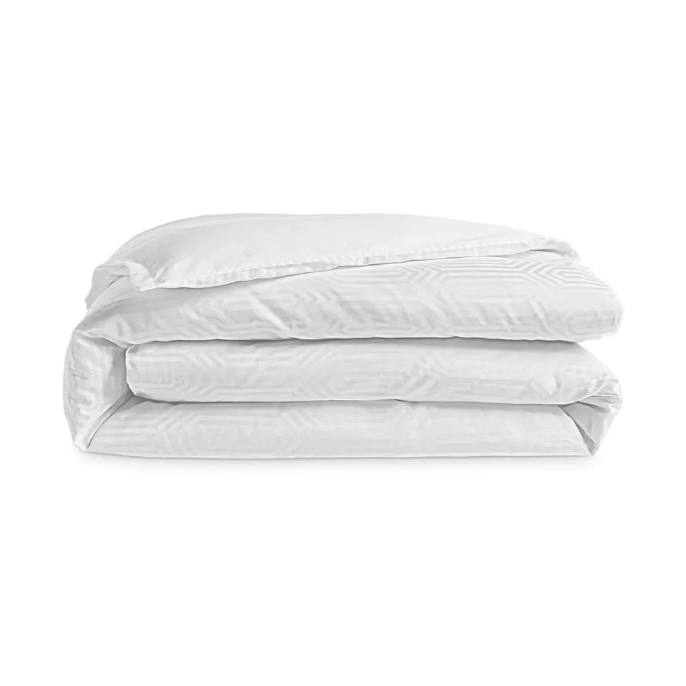 Hudson Park Collection Italian Tivoli Jacquard Duvet in White, Full/Queen, $495